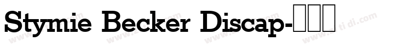 Stymie Becker Discap字体转换
